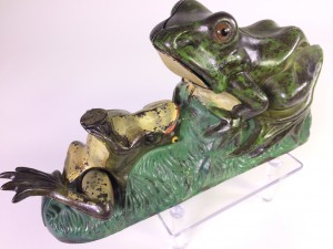Cast Iron "Frog" mechanical bank in cast iron