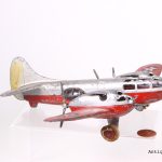 Hubley Bell bomber Hubley Aircuda Airplane that was also a cast iron toy. This bomber design shows off Hubley toy's expert casting and detail.
