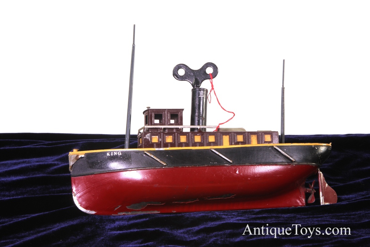 Iron Horse Motorcycles >> Ives Tugboat King tin windup for sale- Antique toy boat ... Iron Horse Motorcycles >> Ives Tugboat King tin windup for sale- Antique toy boat ...