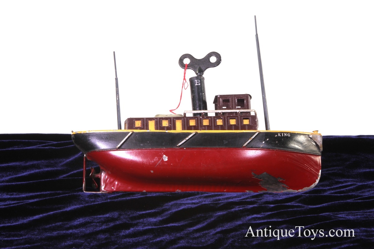 Iron Horse Motorcycles >> Ives Tugboat King tin windup for sale- Antique toy boat - Antique Toys for Sale Iron Horse Motorcycles >> Ives Tugboat King tin windup for sale- Antique toy boat - Antique Toys for Sale
