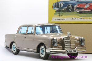 Japanese tin toy car Mercedes by Bandai