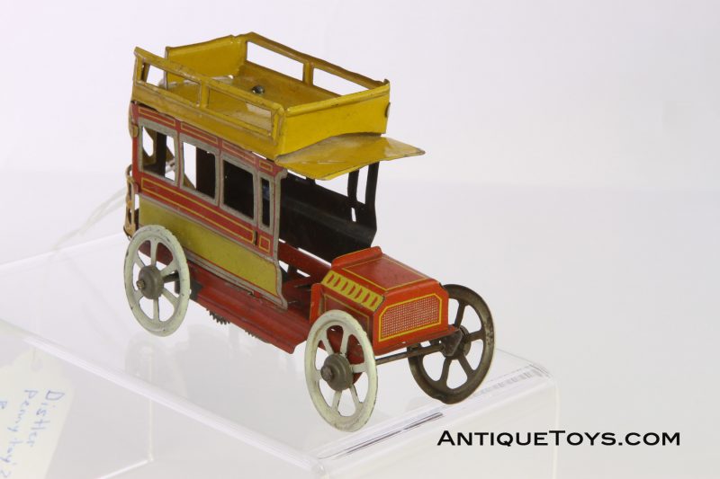 Distler Double Decker Bus Windup Penny Toy <FONT COLOR="ff000 ">*SOLD*</font> - Image 3