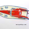Japanese Tin Racing Boat Golden Jet Boat <FONT COLOR="ff000 ">*SOLD*</font> - Image 3