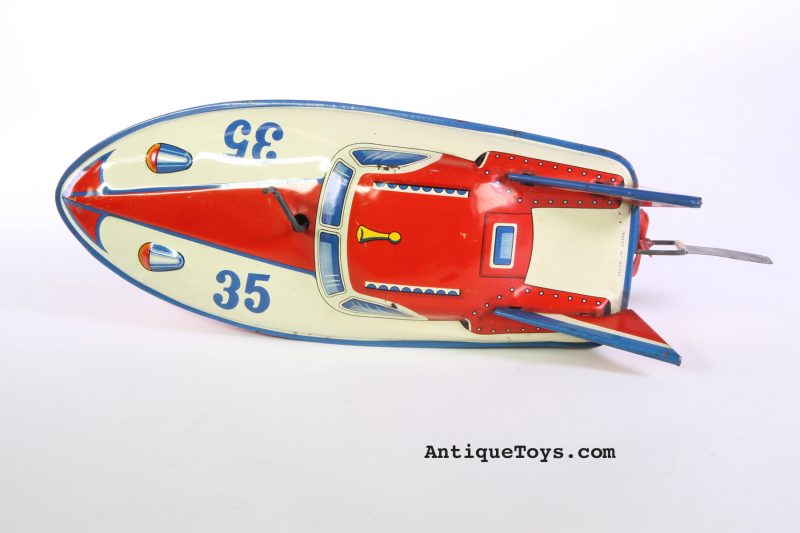 Japanese Tin Racing Boat Golden Jet Boat <FONT COLOR="ff000 ">*SOLD*</font> - Image 3