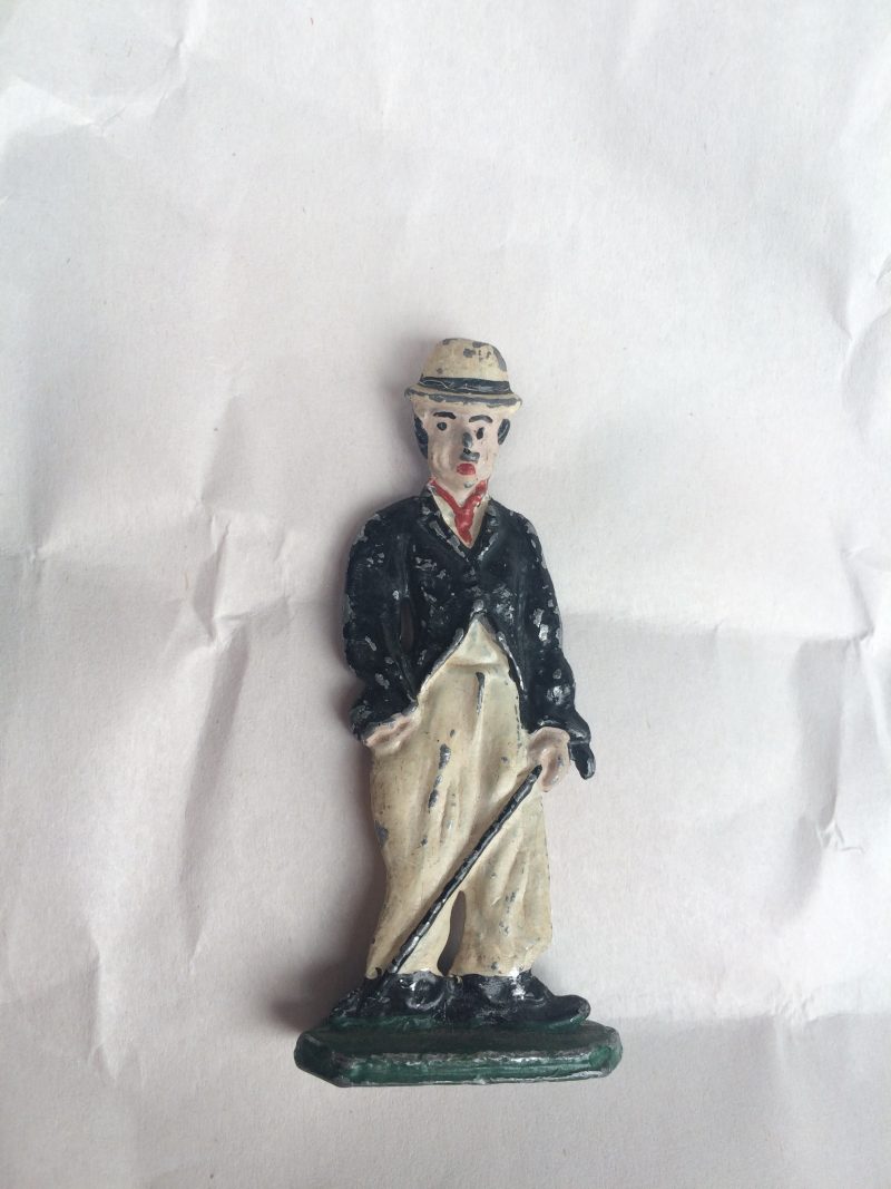 Charlie Chaplin Lead and Pewter Semi-Flat Figure <FONT COLOR="ff000 ">*SOLD*</font> - Image 2
