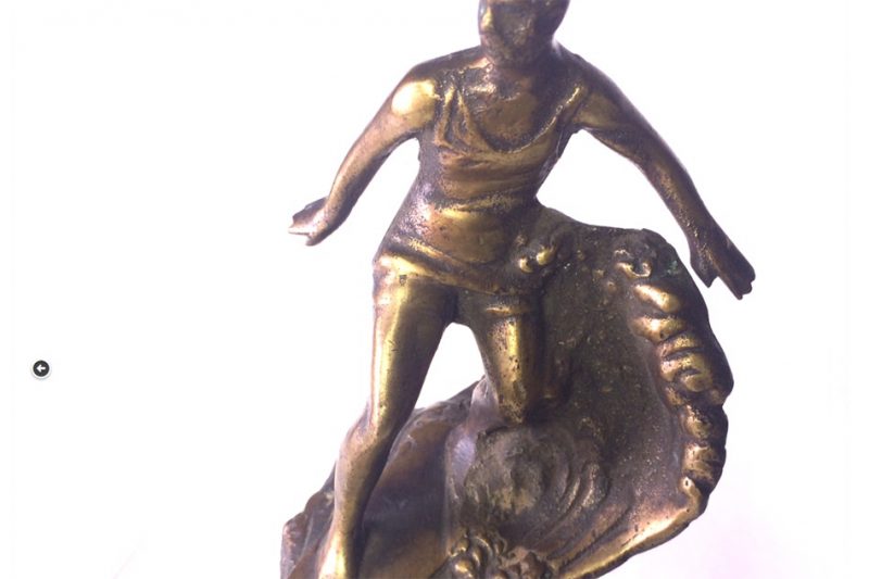 Early Surfer Trophy & Hood Ornament from Hawaii <FONT COLOR="ff000 ">*SOLD*</font>