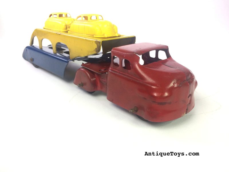 Toy Hauler by Wyandotte- Pressed Steel Car Hauler <FONT COLOR="ff000 ">*SOLD*</font> - Image 3