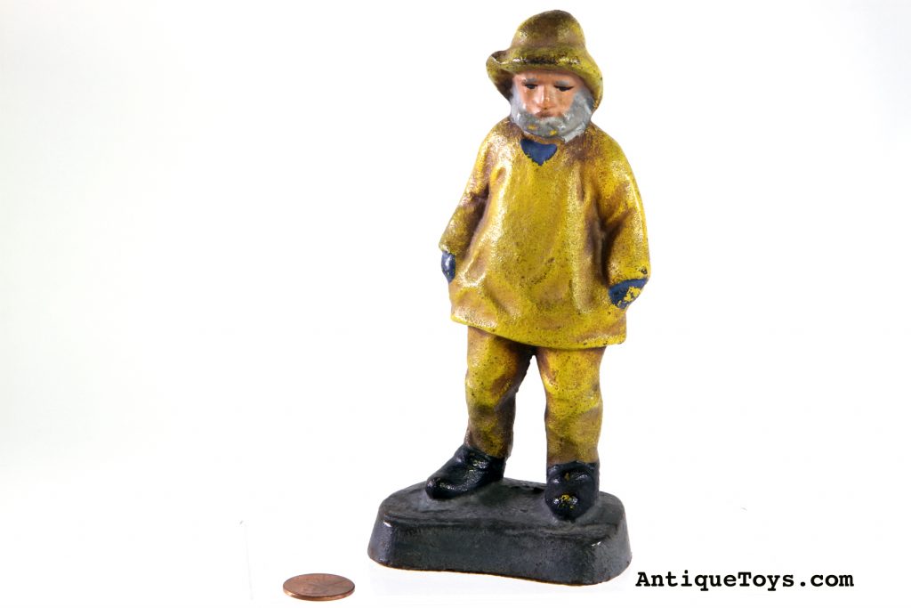 Old Salt Cast Iron Fisherman Statue *SOLD* Antique