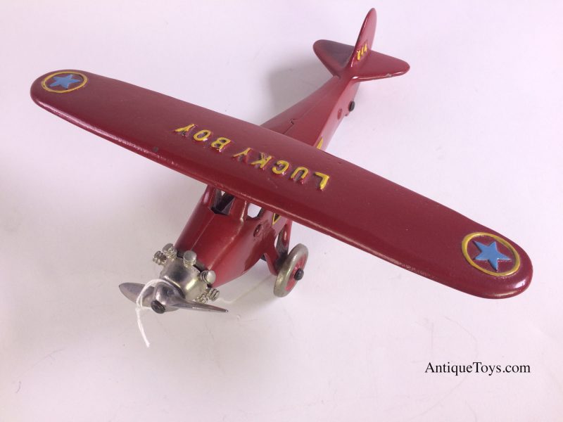 Dent Cast Iron Airplane "Lucky Boy"<FONT COLOR="ff000 ">*SOLD*</font>