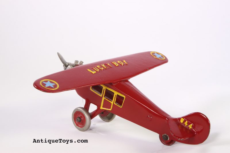 Dent Cast Iron Airplane "Lucky Boy"<FONT COLOR="ff000 ">*SOLD*</font> - Image 5