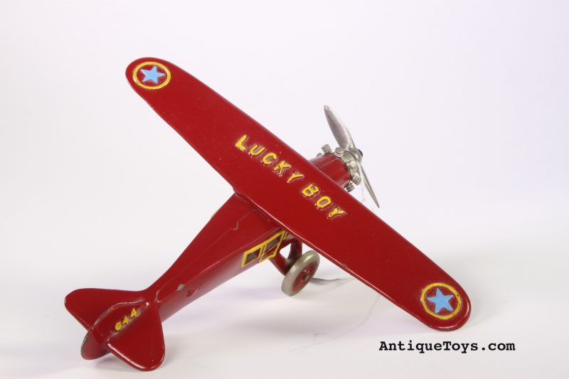 Dent Lucky Boy Cast Iron Airplane