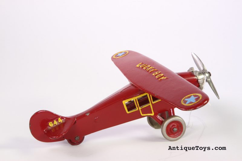 Dent Cast Iron Airplane "Lucky Boy"<FONT COLOR="ff000 ">*SOLD*</font> - Image 7