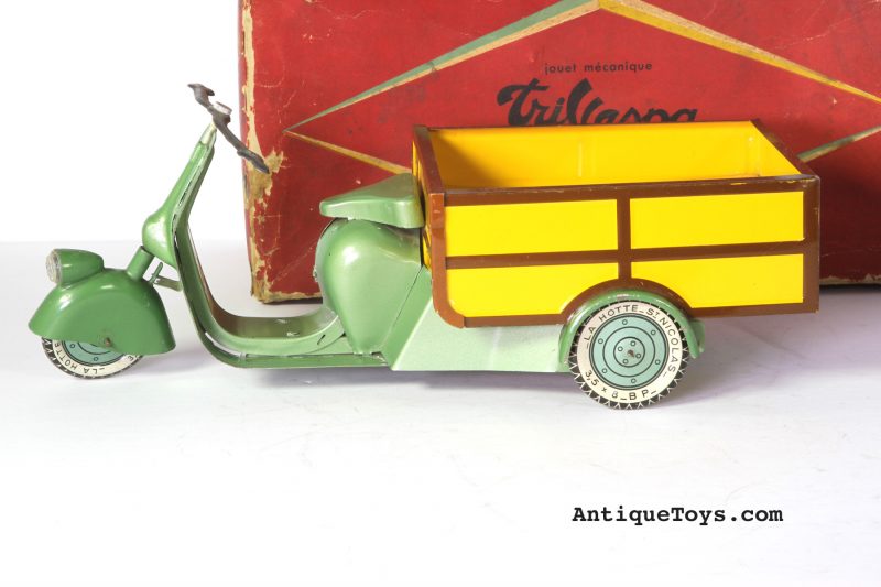 La Hotte S' Nicolas Tri Vespa Tin Scooter Truck- Paris <FONT COLOR="ff000 ">*SOLD*</font>