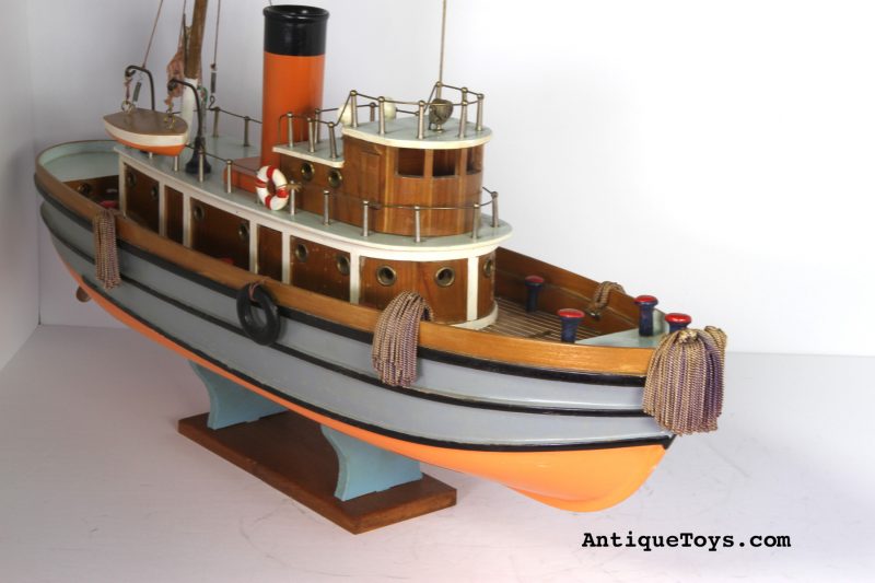 Japanese Wooden Tug Boat Toy <FONT COLOR="ff000 ">*SOLD*</font> - Image 4