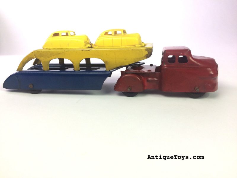 Toy Hauler by Wyandotte- Pressed Steel Car Hauler <FONT COLOR="ff000 ">*SOLD*</font> - Image 2