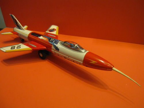 Bandai Tetsujin 28 Tin Jet- Sky Rocket *SOLD* - AntiqueToys.com