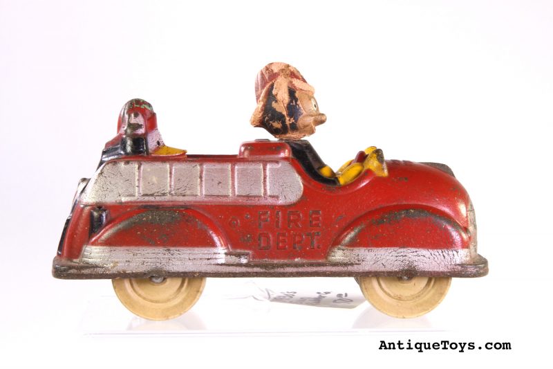 Mickey Mouse Sun Rubber Fire Truck <FONT COLOR="ff000 ">*SOLD*</font>