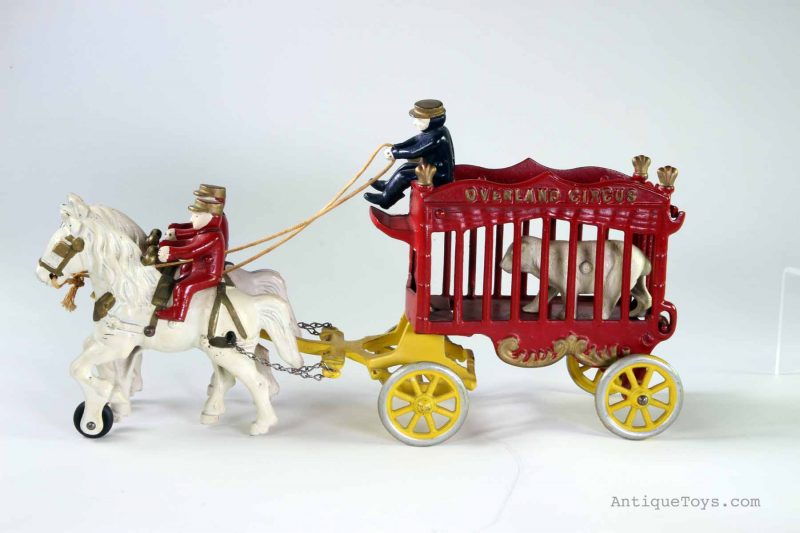 Kenton Overland Circus Polar Bear Horse and Wagon <FONT COLOR="ff000 ">*SOLD*</font>