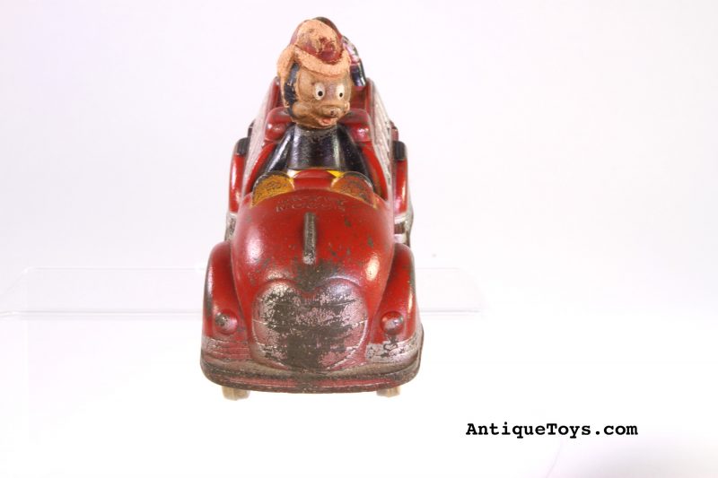 Mickey Mouse Sun Rubber Fire Truck <FONT COLOR="ff000 ">*SOLD*</font> - Image 6