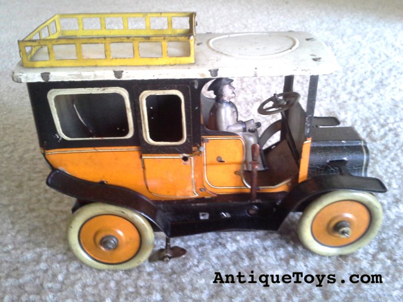 G&K Greppert & Kelch Wind-Up Tin Taxi Litho Germany <FONT COLOR="ff000 ">*SOLD*</font> - Image 3