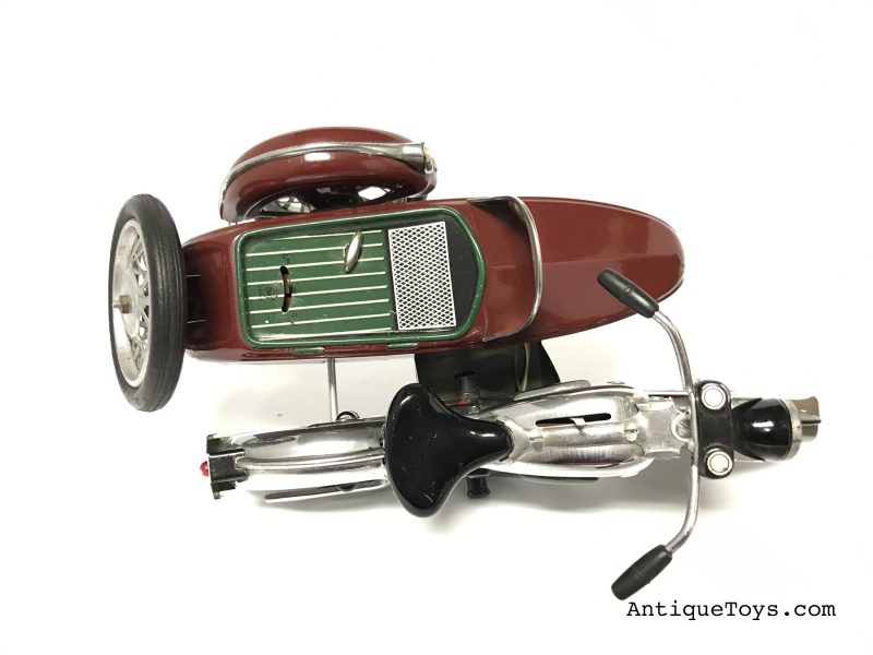 Marusan San Motorcycle with Sidecar Tin Toy Sunbeam <FONT COLOR="ff000 ">*SOLD*</font> - Image 7