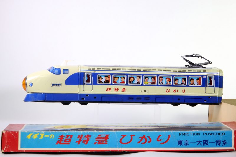 Vintage Tin Litho Friction Modern Bullet Train by Ichiko with Box Japan <FONT COLOR="ff000 ">*SOLD*</font> - Image 4