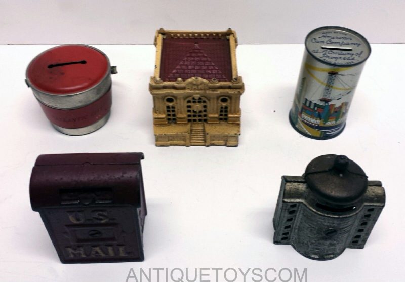 Old Tin and Cast Iron Banks
