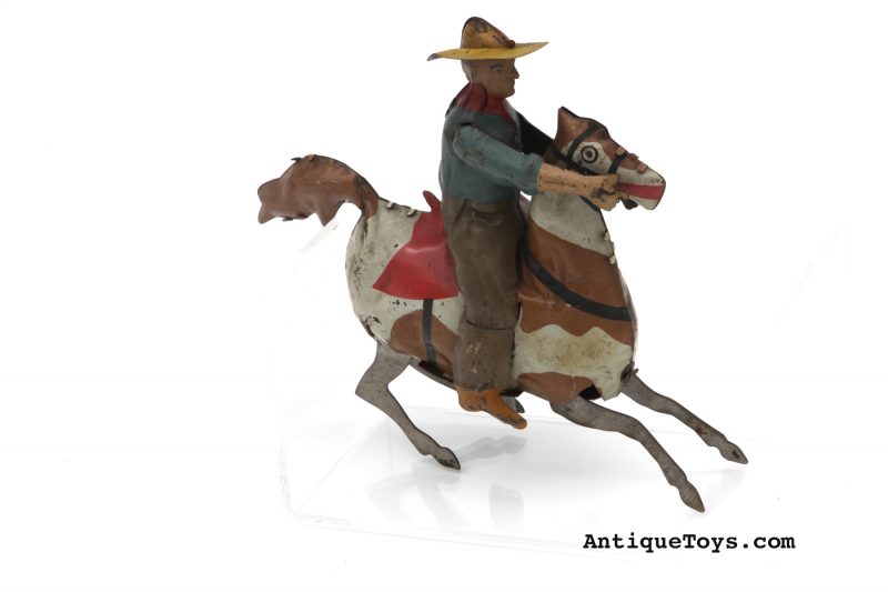 Gunthermann Tin Windup Horse & Cowboy <FONT COLOR="ff000 ">*SOLD*</font>