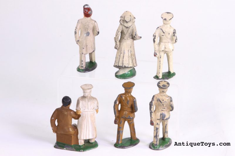 Red Cross figure, Doctor, and Nurse lead figures by Barclay <FONT COLOR="ff000 ">*SOLD*</font> - Image 2