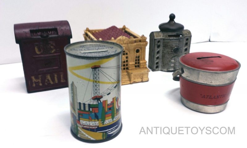 Old Tin and Cast Iron Banks - Image 4