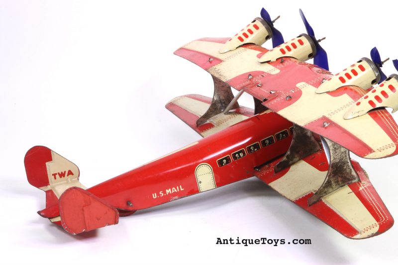 Marx TWA and U.S. Mail Plane <FONT COLOR="ff000 ">*SOLD*</font> - Image 4