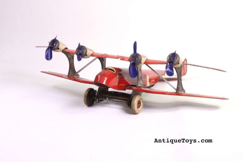 Marx Tin biplane toy