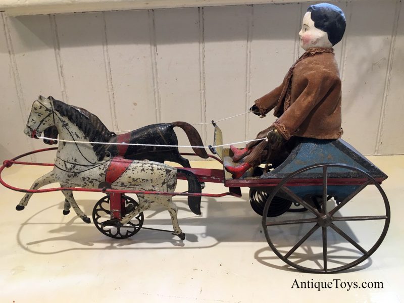 Althof Bergmann Tin Carriage with Doll aka Gig <FONT COLOR="ff000 ">*SOLD*</font>