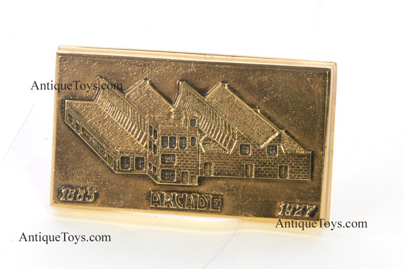 Arcade Toys Foundry Plaque 1927 <FONT COLOR="ff000 ">*SOLD*</font>