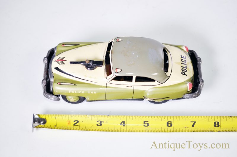 Police Car Tin Car by T.N. Nomura "Moving Gun" Japan Friction <FONT COLOR="ff000 ">*SOLD*</font> - Image 2