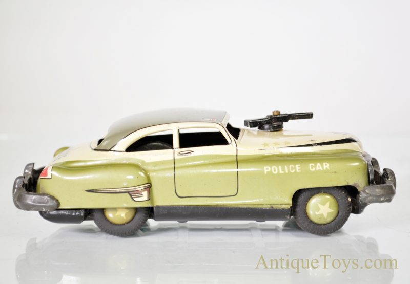 Police Car Tin Car by T.N. Nomura "Moving Gun" Japan Friction <FONT COLOR="ff000 ">*SOLD*</font> - Image 8