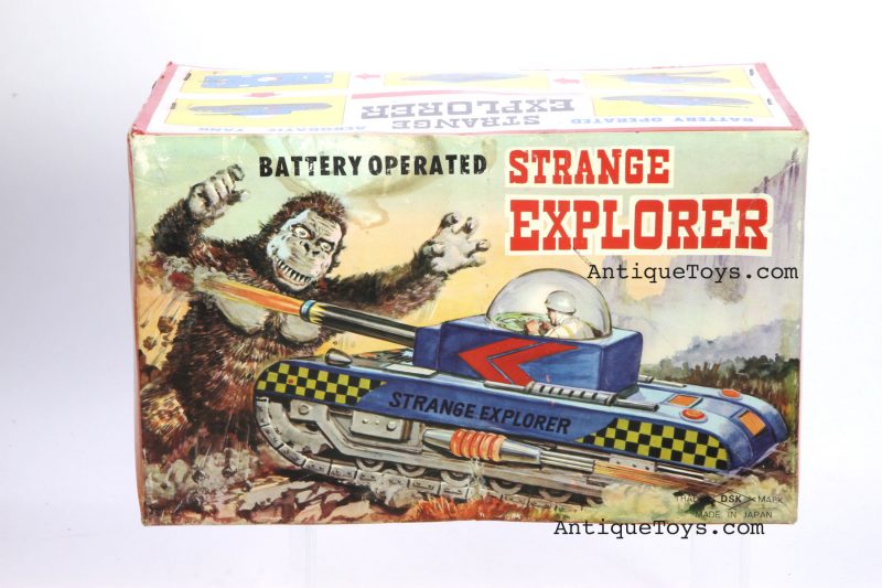 Daishin Battery Op. "Strange Explorer" Tin Lithographed King Kong and Japanese Tank <FONT COLOR="ff000 ">*SOLD*</font>