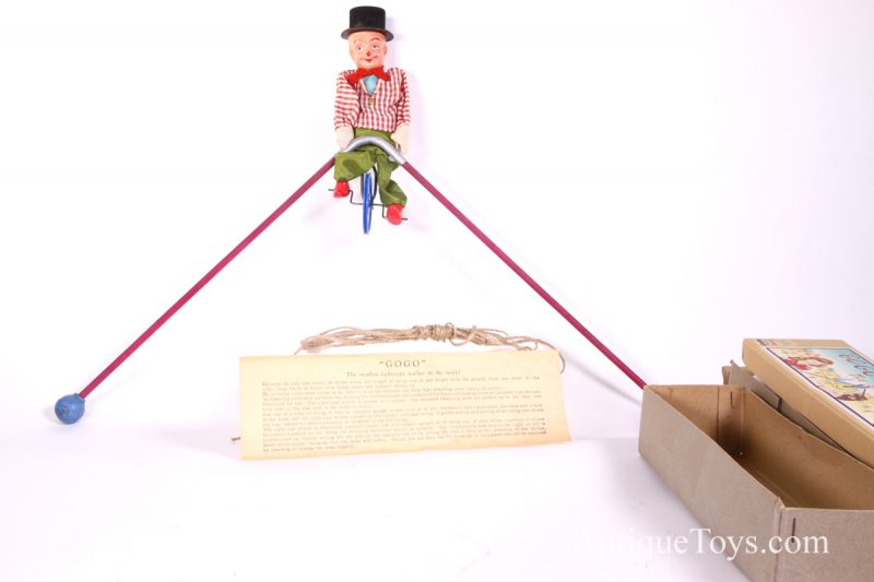 TBC "GOGO: The Tight Rope Cyclist" Japanese Clown Balancing Toy in Box <FONT COLOR="ff000 ">*SOLD*</font> - Image 5