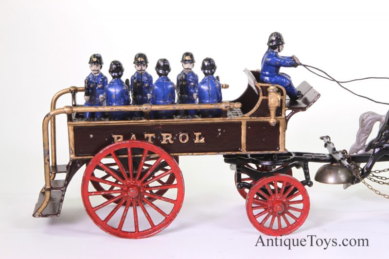Shimer Police Patrol Cast Iron Wagon <FONT COLOR="ff000 ">*SOLD*</font>