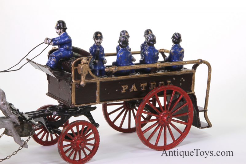 Shimer Police Patrol Cast Iron Wagon <FONT COLOR="ff000 ">*SOLD*</font> - Image 13