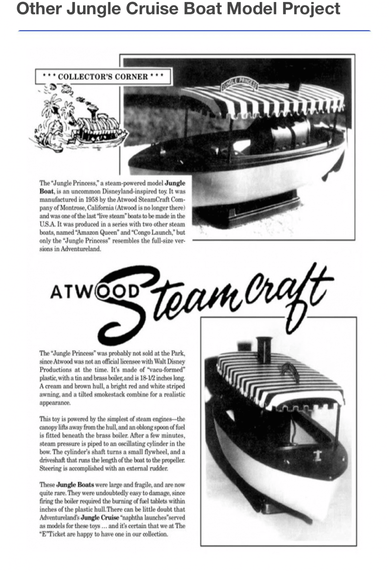 Atwood Toys Steam Craft Jungle Boat Livesteam <FONT COLOR="ff000 ">*SOLD*</font> - Image 6