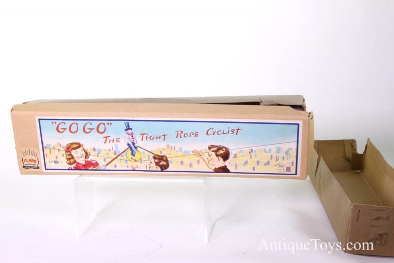 TBC "GOGO: The Tight Rope Cyclist" Japanese Clown Balancing Toy in Box <FONT COLOR="ff000 ">*SOLD*</font> - Image 7