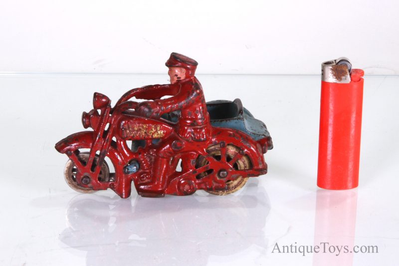 Hubley Cast Iron Motorcycle for sale with Sidecar <FONT COLOR="ff000 ">*SOLD*</font>