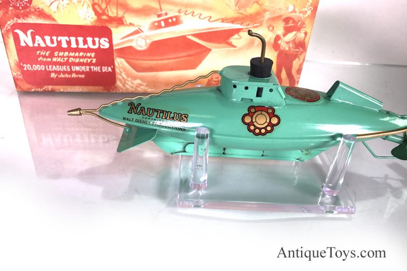 Nautilus Toy Submarine Clockwork Disney 20,000 Leagues Under The Sea <FONT COLOR="ff000 ">*SOLD*</font> - Image 4