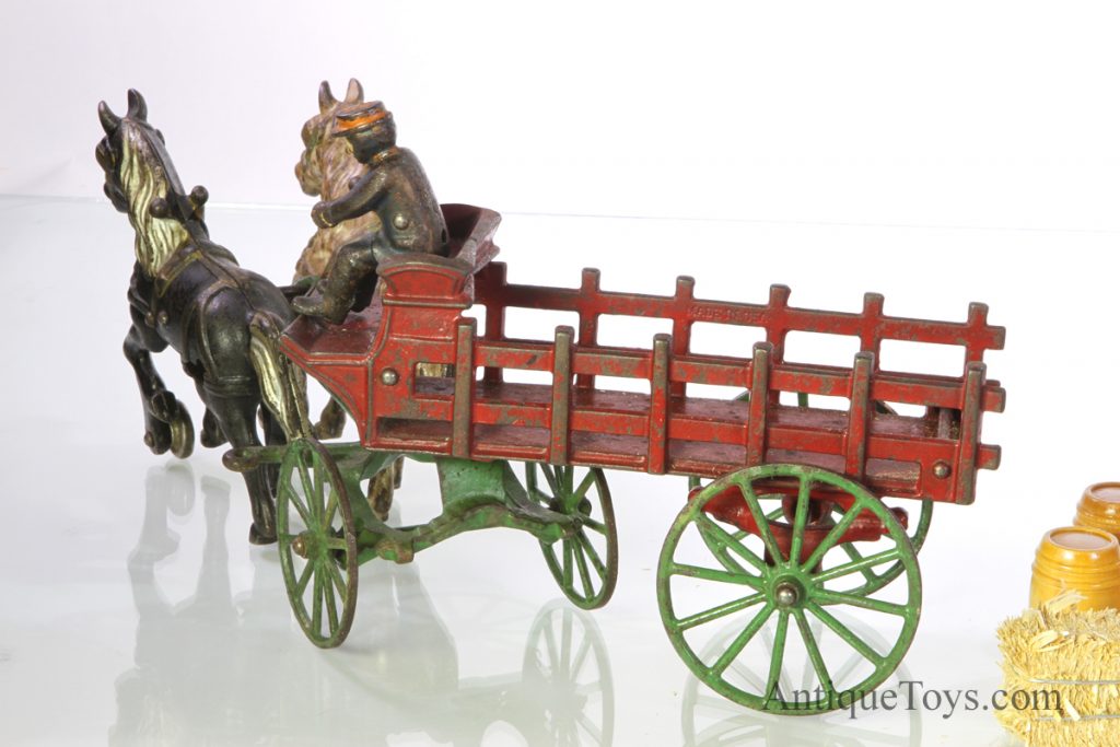 Kenton Horse Drawn Wagon, Cast Iron *SOLD* Antique Toys for Sale