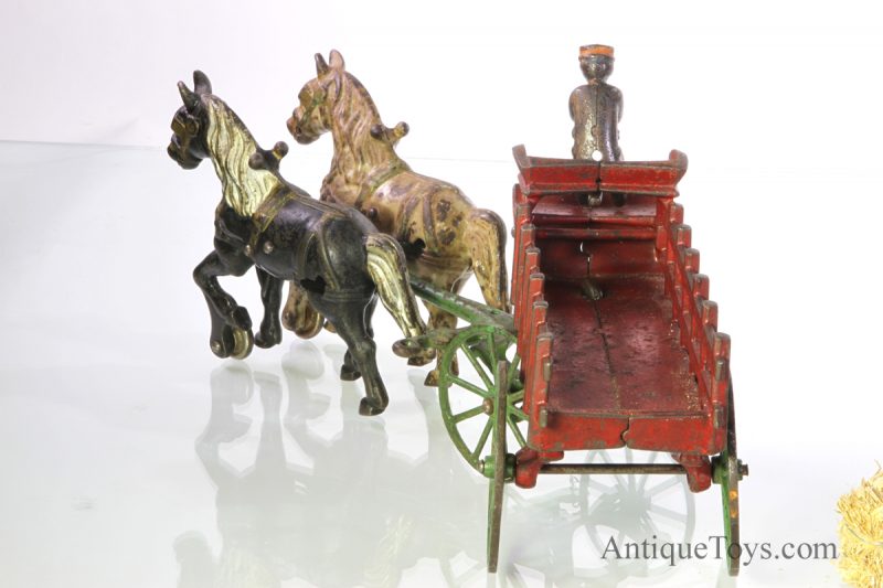 Kenton Horse Drawn Wagon, Cast Iron <FONT COLOR="ff000 ">*SOLD*</font> - Image 7