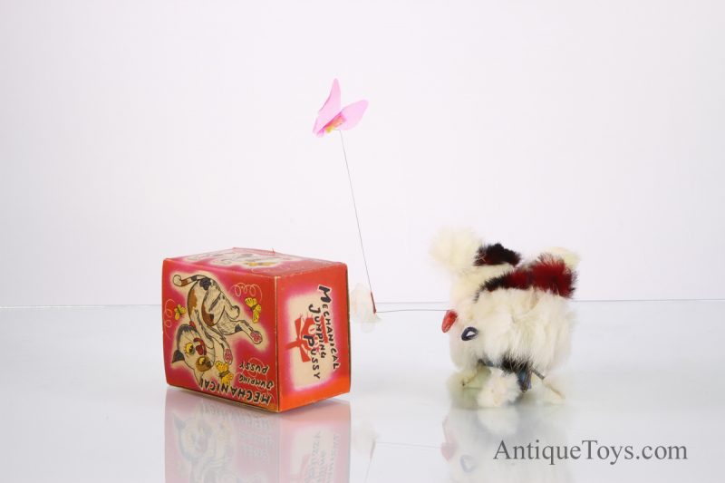 Vintage Japanese Mechanical Jumping Pussy Cat Windup Toy <FONT COLOR="ff000 ">*SOLD*</font> - Image 7