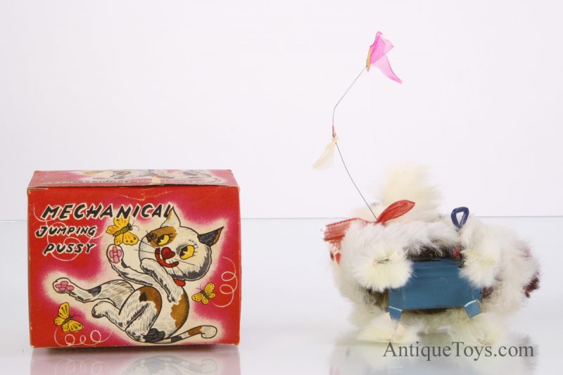 Vintage Japanese Mechanical Jumping Pussy Cat Windup Toy <FONT COLOR="ff000 ">*SOLD*</font> - Image 2