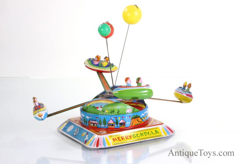 Alps Merry Gondola Merry-go-round Tin Windup <FONT COLOR="ff000 ">*SOLD*</font> - Image 4