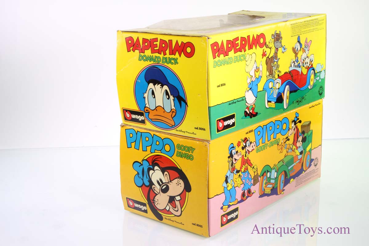 Bburago Goofy and Donald Duck Diecast Cars *SOLD